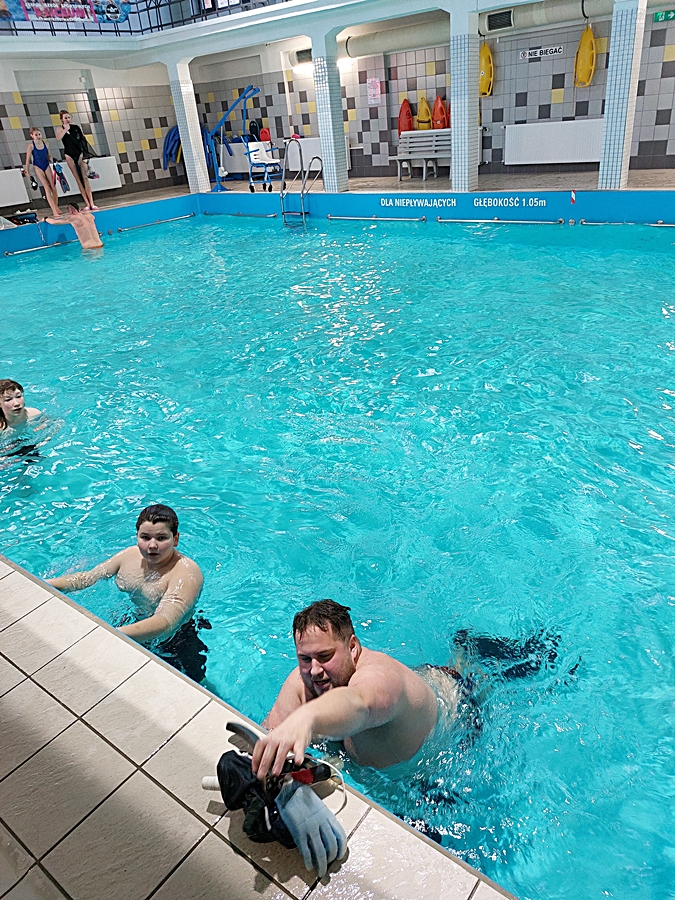 Hokej pod wodą Walenie Siemianowice Śląskie Trening 14 XII 2024